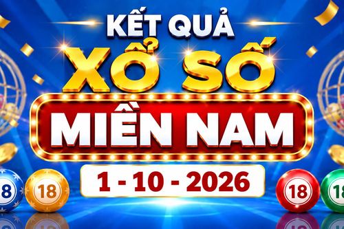 Kết quả xổ số miền Nam hôm nay ngày 1 tháng 10 - XSMN 1/10/2026
