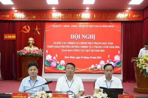 Xã Bình Minh đạt nhiều kết quả nổi bật về kinh tế - xã hội trong 9 tháng năm 2026