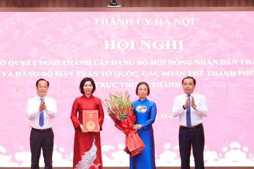 Thành lập Đảng bộ HĐND thành phố và Đảng bộ Mặt trận Tổ quốc, các đoàn thể thành phố trực thuộc Thành ủy Hà Nội