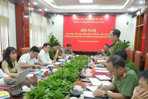 Thanh Xuân phối hợp Viện Khoa học hình sự tháo gỡ vướng mắc tại ngõ 99 Nguyễn Tuân