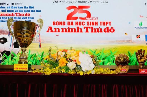 Những con số ấn tượng mùa giải bóng đá học sinh THPT Hà Nội lớn nhất lịch sử