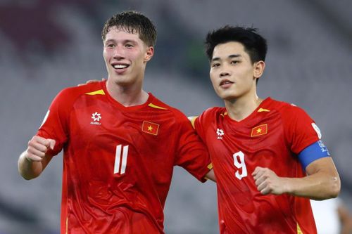 Phản ứng của Williams Minh Hoàng khi ghi bàn đầu tiên cho Việt Nam