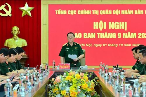 Đại tướng Nguyễn Trọng Nghĩa chủ trì Hội nghị giao ban Tổng cục Chính trị tháng 9