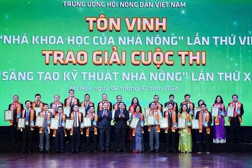 Tôn vinh 42 'Nhà khoa học của nhà nông' và 24 giải pháp 'Sáng tạo kỹ thuật nhà nông'