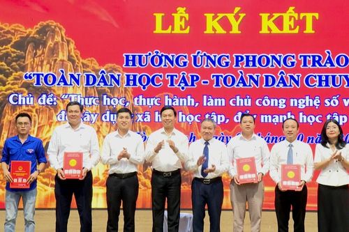 Phường Hòa Khánh ký cam kết hưởng ứng Tuần lễ học tập suốt đời năm 2026