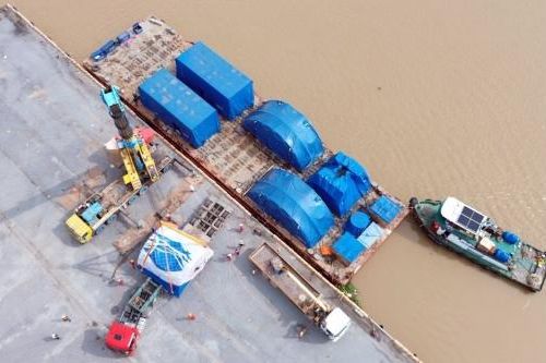 Thiết bị STG đầu tiên về công trường Long Phú 1