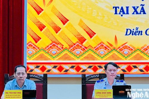 Đoàn đại biểu Quốc hội tỉnh Nghệ An tiếp xúc cử tri xã Diễn Châu
