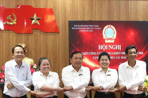 Cụm thi đua số I – Cà Mau giải quyết hơn 11.500 vụ, việc trong năm 2026