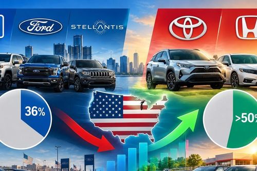 Cục diện mới tại thị trường ô tô Mỹ: Các đại gia Detroit mất dần thị phần vào tay khối xe châu Á
