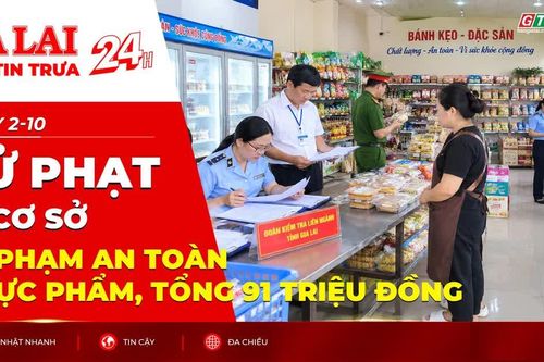 Điểm tin trưa: Xử phạt 16 cơ sở vi phạm an toàn thực phẩm, tổng 91 triệu đồng