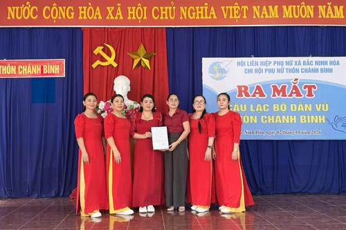 Xã Bắc Ninh Hòa ra mắt Câu lạc bộ Dân vũ thôn Chánh Bình