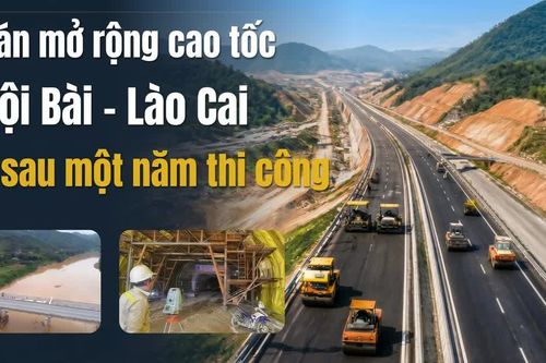 Dự án mở rộng cao tốc Nội Bài - Lào Cai sau một năm thi công