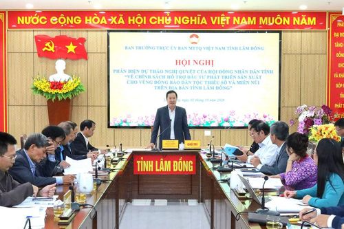 Phản biện dự thảo chính sách hỗ trợ phát triển sản xuất vùng đồng bào DTTS ở Lâm Đồng