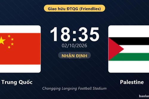 Nhận định Trung Quốc vs Palestine: Hứa hẹn màn đôi công