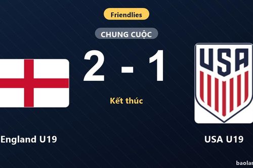 England U19 thắng sát nút 2-1, dập tắt nỗ lực bám đuổi của USA U19