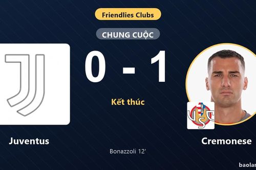 Thua sốc Cremonese 0-1, Juventus nhận gáo nước lạnh ở trận giao hữu