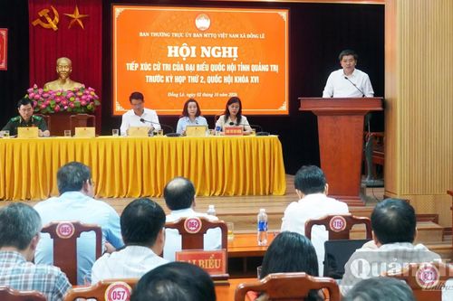 Đoàn đại biểu Quốc hội tỉnh tiếp xúc cử tri trước kỳ họp thứ 2, Quốc hội khóa XVI