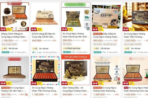 Bộ Y tế yêu cầu rà soát việc kinh doanh An cung ngưu hoàng hoàn trên Shopee
