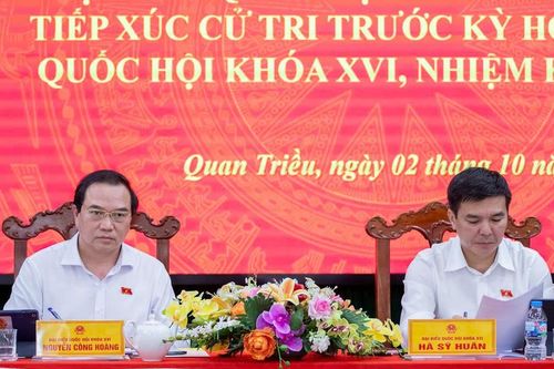 Thái Nguyên: Cử tri kiến nghị hoàn thiện chế độ, chính sách đối với cán bộ cơ sở