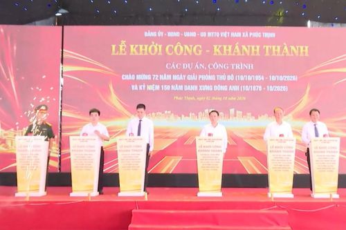 Xã Phúc Thịnh khởi công, khánh thành 6 công trình trọng điểm