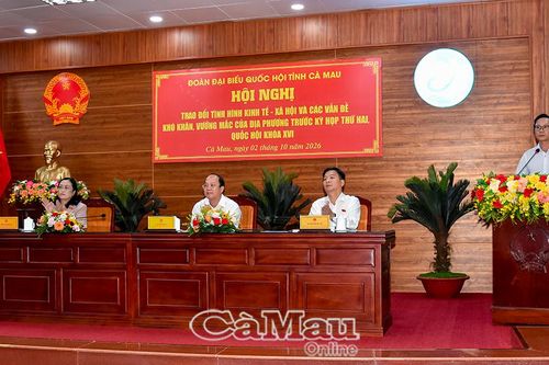 Cà Mau kiến nghị tháo gỡ nhiều điểm nghẽn trước Kỳ họp thứ Hai, Quốc hội khoá XVI