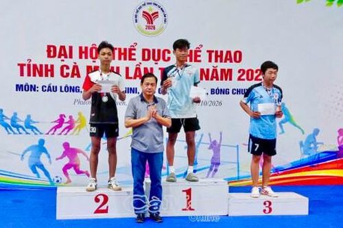 68 huy chương được trao trong ngày thứ 12 Đại hội Thể dục thể thao tỉnh Cà Mau