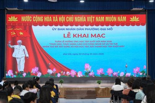 Phường Đại Mỗ phát động Tuần lễ hưởng ứng học tập suốt đời năm 2026