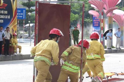 Xã Thiên Lộc: 22 đội tranh tài tại hội thao nghiệp vụ phòng cháy, chữa cháy