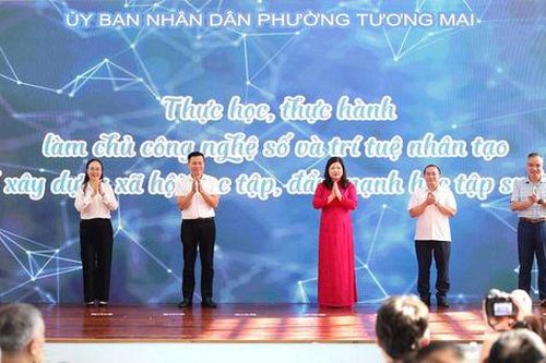 Phường Tương Mai: Đưa kỹ năng số, AI vào Tuần lễ học tập suốt đời