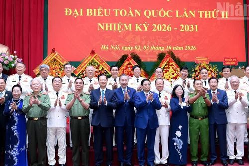 [Ảnh] Tổng Bí thư, Chủ tịch nước Tô Lâm dự Đại hội đại biểu toàn quốc Hội Cựu Công an nhân dân Việt Nam lần thứ II