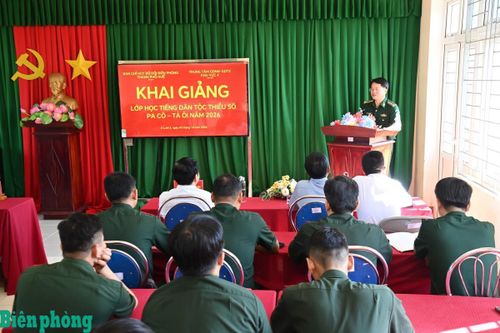 Bồi dưỡng tiếng dân tộc thiểu số Pa Cô - Tà Ôi cho cán bộ Bộ đội Biên phòng thành phố Huế