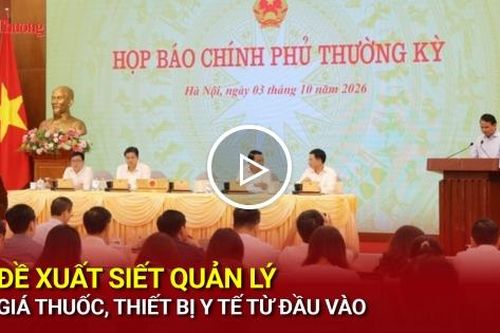 Đề xuất siết quản lý giá thuốc, thiết bị y tế từ đầu vào