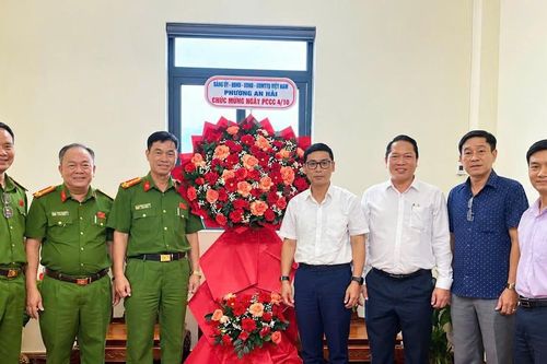 Phường An Hải thăm, chúc mừng lực lượng Cảnh sát phòng cháy, chữa cháy và cứu nạn, cứu hộ