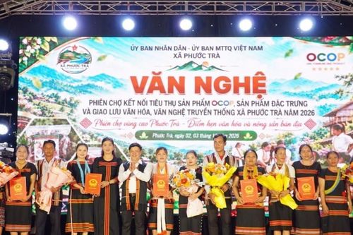 Xã Phước Trà ra mắt 7 Câu lạc bộ văn hóa Cồng chiêng