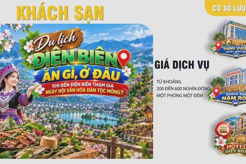 Khám phá không gian lưu trú và ẩm thực đầy tiện nghi tại Điện Biên