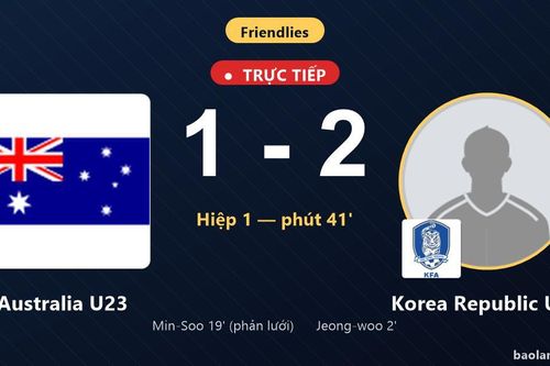 TRỰC TIẾPTrực tiếp Australia U23 vs Korea Republic U23: Hiệp 2 bắt đầu, Korea Republic U23 dẫn 2-1