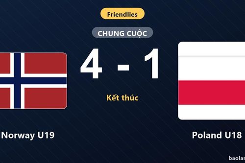 Norway U19 áp đảo Poland U18 trong trận giao hữu quốc tế