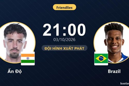 TRỰC TIẾPTrực tiếp Ấn Độ vs Brazil: Trận đấu đang diễn ra