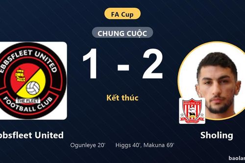 Bị Ebbsfleet United dẫn bàn, Sholing ngược dòng kịch tính tại FA Cup