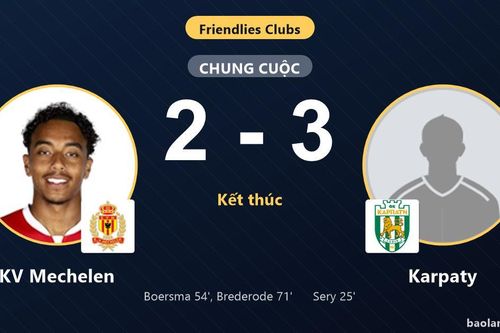 Nỗ lực rượt đuổi bất thành, KV Mechelen gục ngã 2-3 trước Karpaty