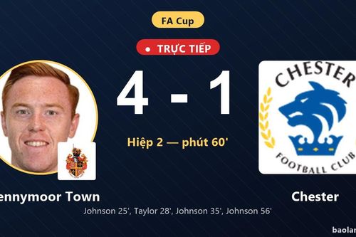 TRỰC TIẾPTrực tiếp Spennymoor Town vs Chester: Chester rút ngắn cách biệt 4-1