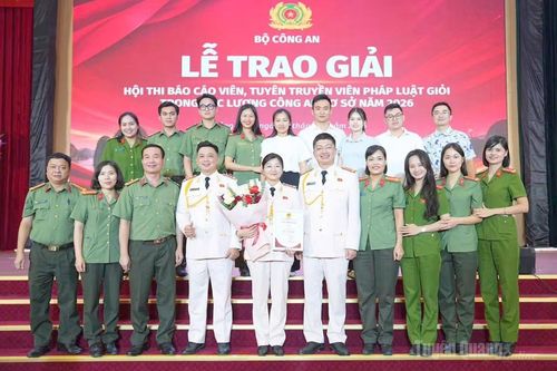 Công an Tuyên Quang đoạt giải Nhì Hội thi Báo cáo viên, tuyên truyền viên pháp luật giỏi cấp Bộ