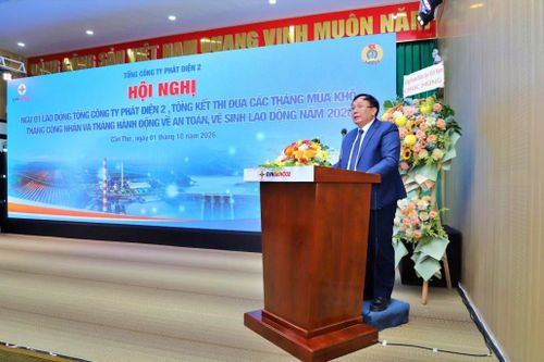 Tổng công ty Phát điện 2 tổng kết công tác đảm bảo cung ứng điện mùa khô và Tháng Công nhân năm 2026