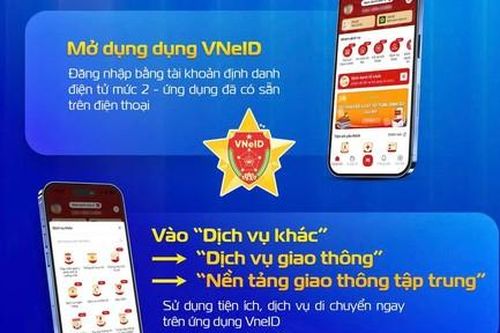 Tiện ích 'Nền tảng giao thông tập trung' trên VNeID giúp người dân kết nối giao thông, di chuyển thuận tiện