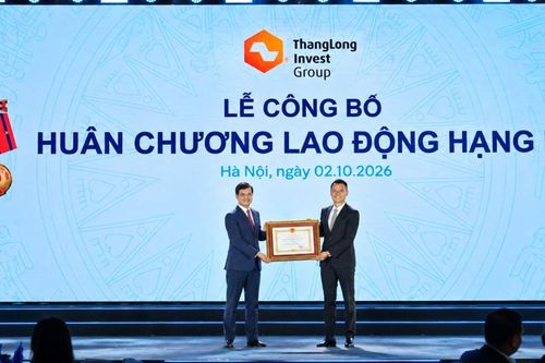 Thăng Long Invest Group vinh dự đón nhận Huân chương Lao động hạng Ba