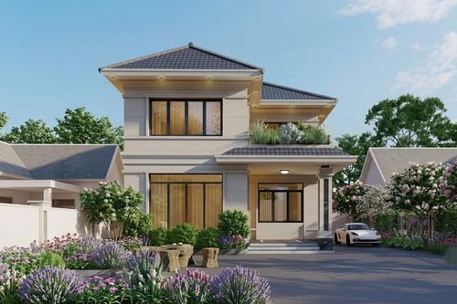 Xây nhà mái Nhật 2 tầng 3 phòng ngủ 80m² bao nhiêu tiền?