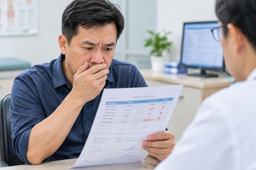 Miễn cưỡng đi khám vì vợ giục, người đàn ông 40 tuổi ngã ngửa khi 3 chỉ số đỏ lừ