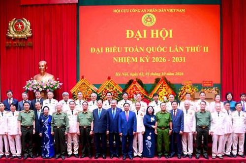 Đại hội đại biểu toàn quốc Hội Cựu Công an nhân dân Việt Nam lần thứ II, nhiệm kỳ 2026 - 2031 thành công tốt đẹp