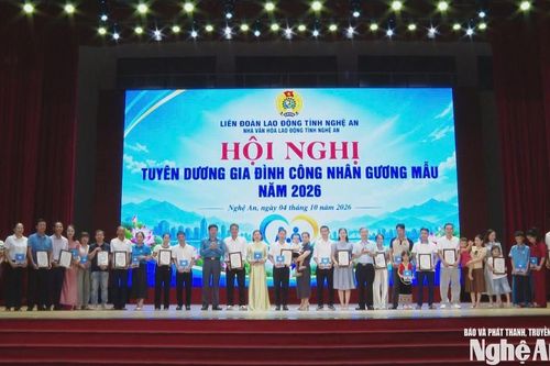 Tuyên dương 66 gia đình công nhân gương mẫu năm 2026