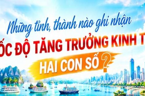 Infographic | Những tỉnh, thành nào ghi nhận tốc độ tăng trưởng kinh tế hai con số?